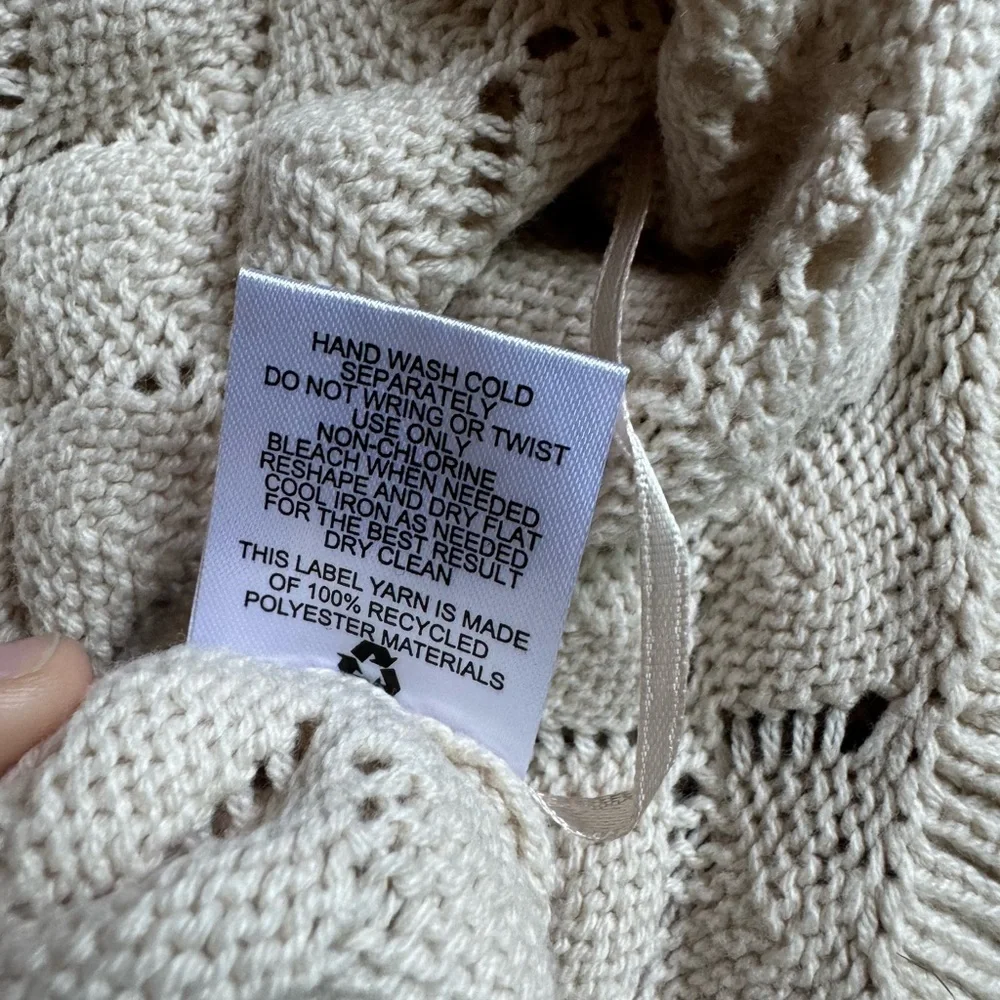 NWT Olive & Oak Cream Knit Sweater - Picture 7 of 8